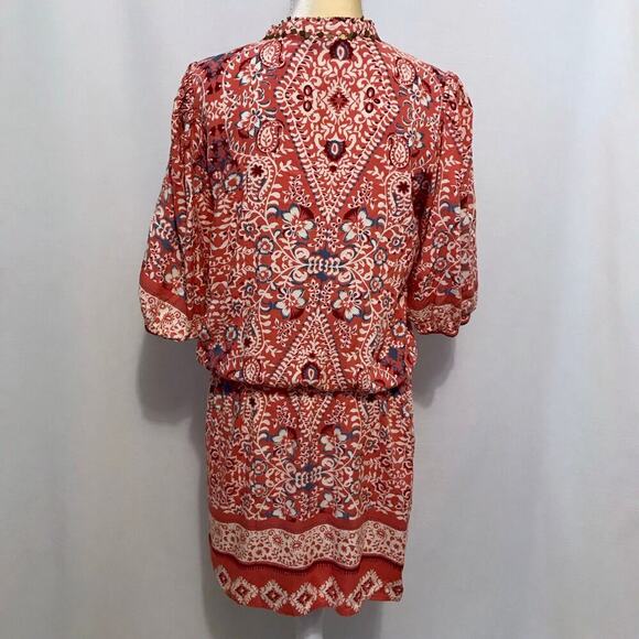 ALLOY Apparel Coral Boho Half Sleeve Mini Dress Women XL - Picture 8 of 11